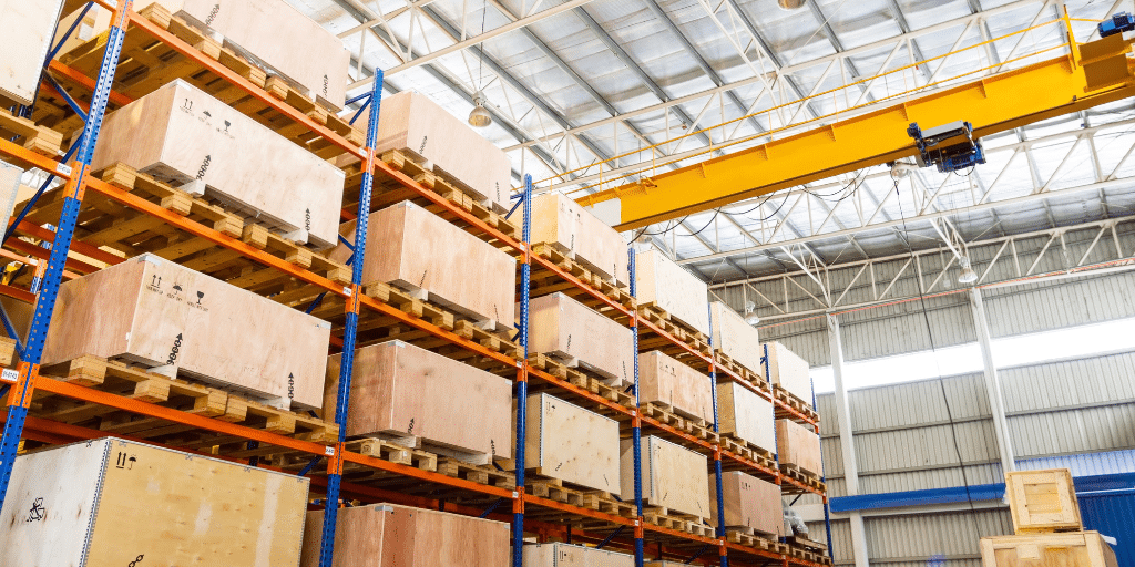 warehouse full of boxes